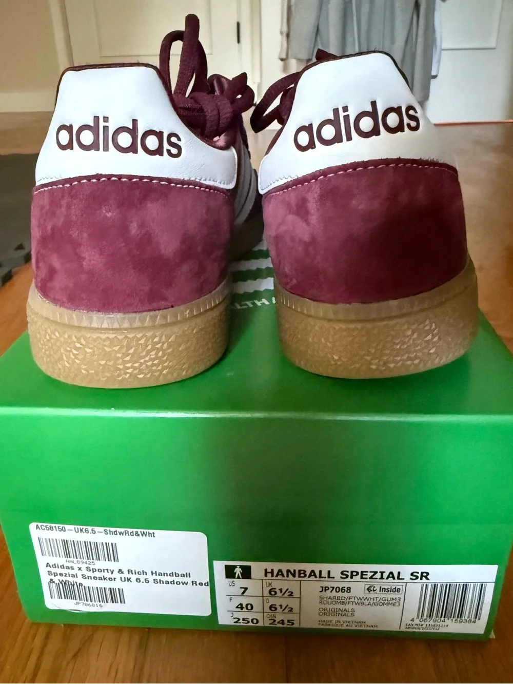 Adidas Handball Spezial Wine Burgundy Sneakers